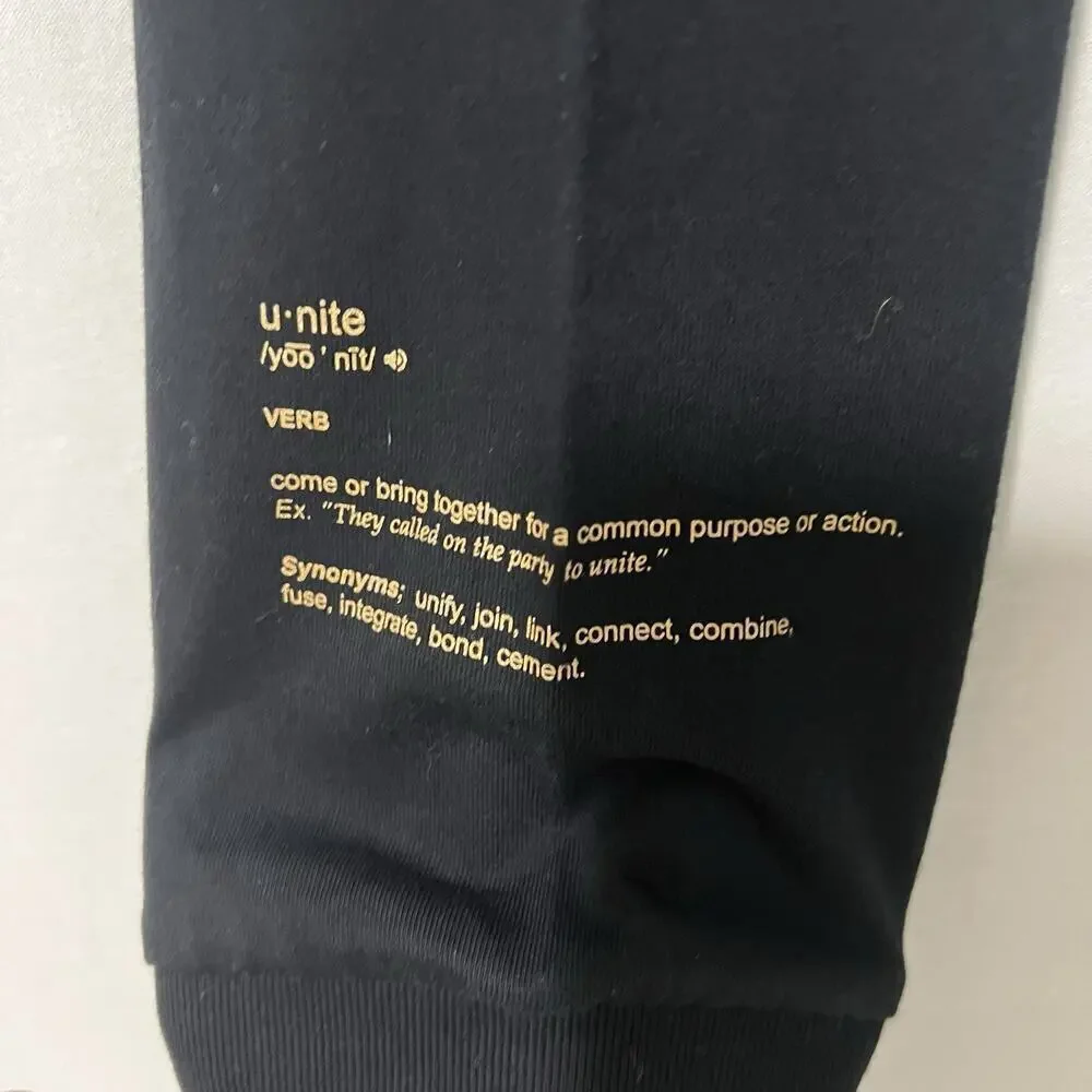 Air Jordan UNITE Tee Shirt - No Cuts No Glory - Long Sleeve Black Size Large
